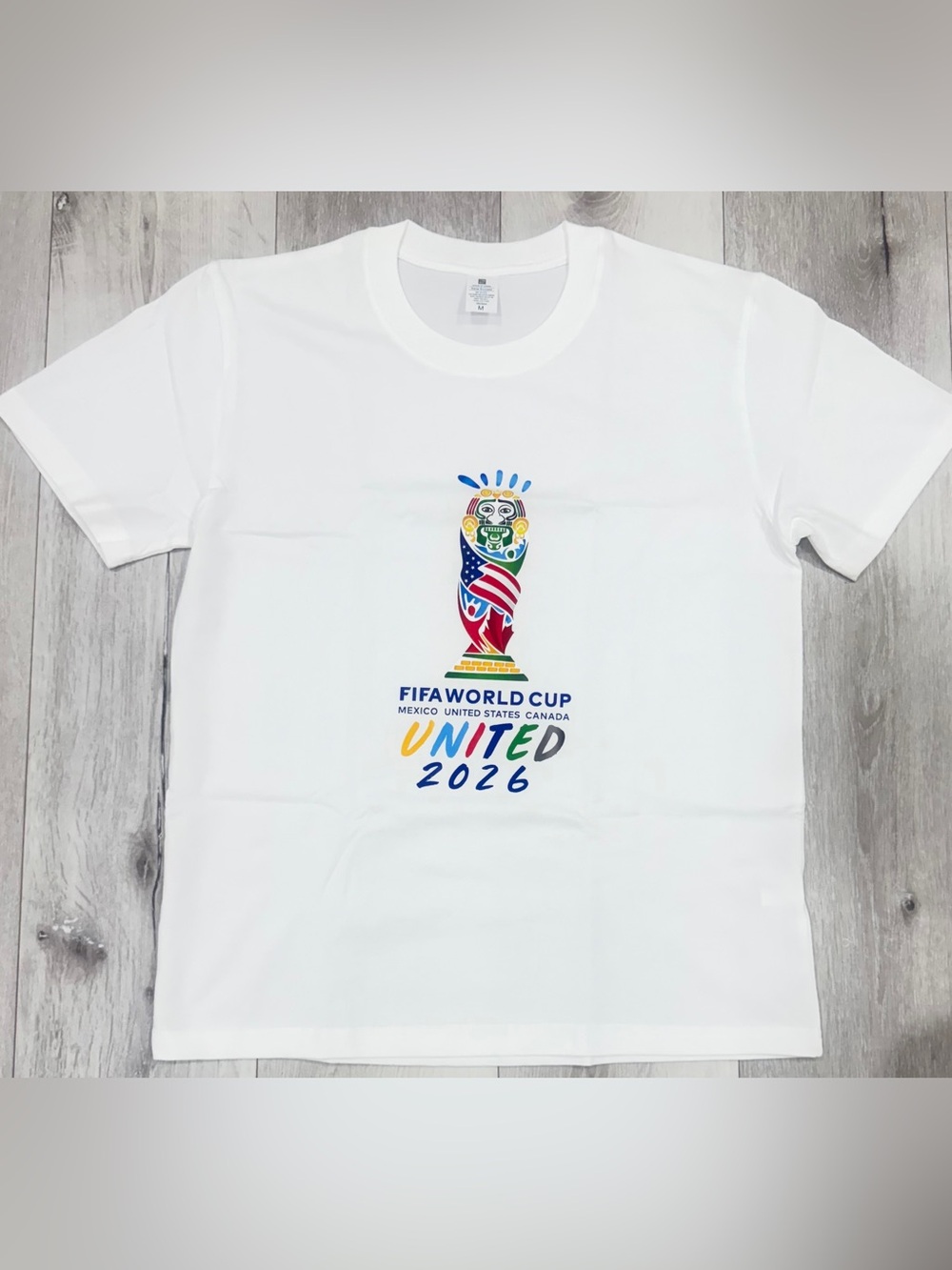 FIFA World Cup United 2026 White Graphic Tee Simple 🇲🇽 🇺🇸 🇨🇦